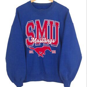 SMU Mustangs NCAA Southern Methodist University Graphic Shirt 90s 80s Sweatshirt